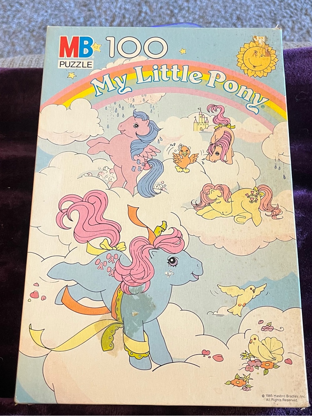 Vintage 1985 my little pony MB puzzle 100 piece